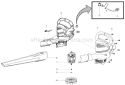 Page A Diagram and Parts List for WEB150  Weed Eater Leaf Blower / Vacuum
